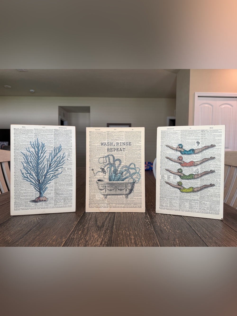 Vintage Dictionary Art Print - Wash, Rinse, Repeat